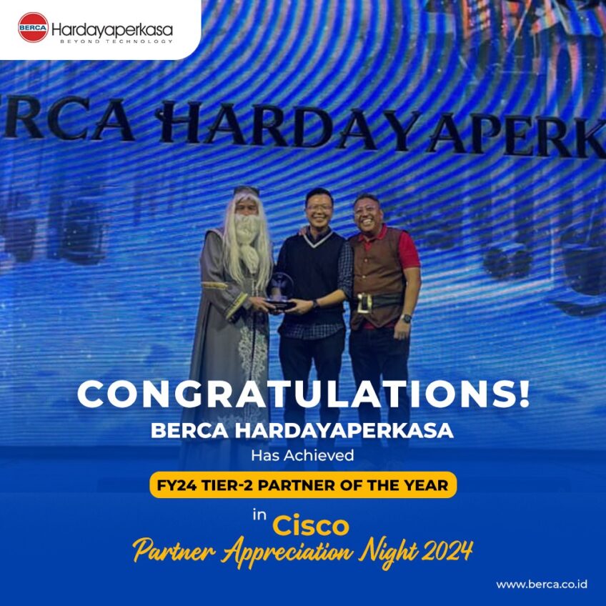 Berca Raih 2 Penghargaan di Cisco Partner Appreciation Night 2024